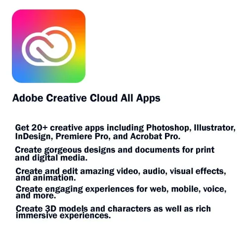 Adobe Creative Cloud All Apps