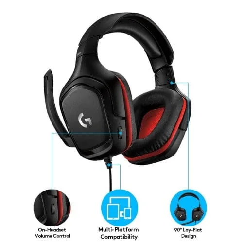 Logitech G331 3.5mm Multi Platform Gaming Headphone Black - Image 2