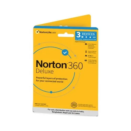 Norton 360 Deluxe 03 Device 01 Year Subscription - Image 3