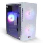 PC Power X2601 WH Spider Web Mesh M-ATX Casing With Power Supply